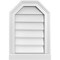Ekena Millwork Octagonal Top Surface Mount PVC Gable Vent w/ 2"W x 2"P Brickmould Sill Frame, 14"W x 20"H GVPOT14X2003SN - alternate 1